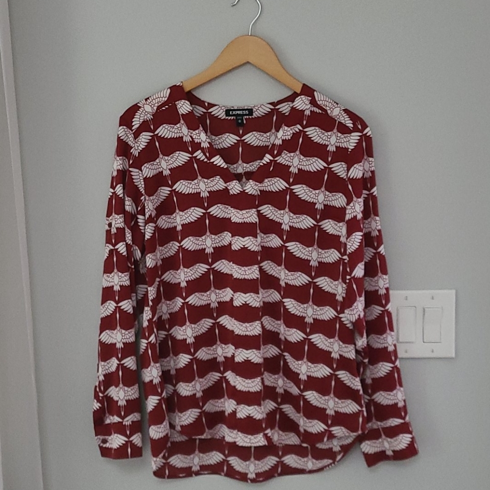 Express Portofino Bird of Paradise Blouse M